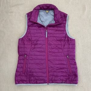 Eddie Bauer Down Puffer Quilted Full Zip Vest Medium